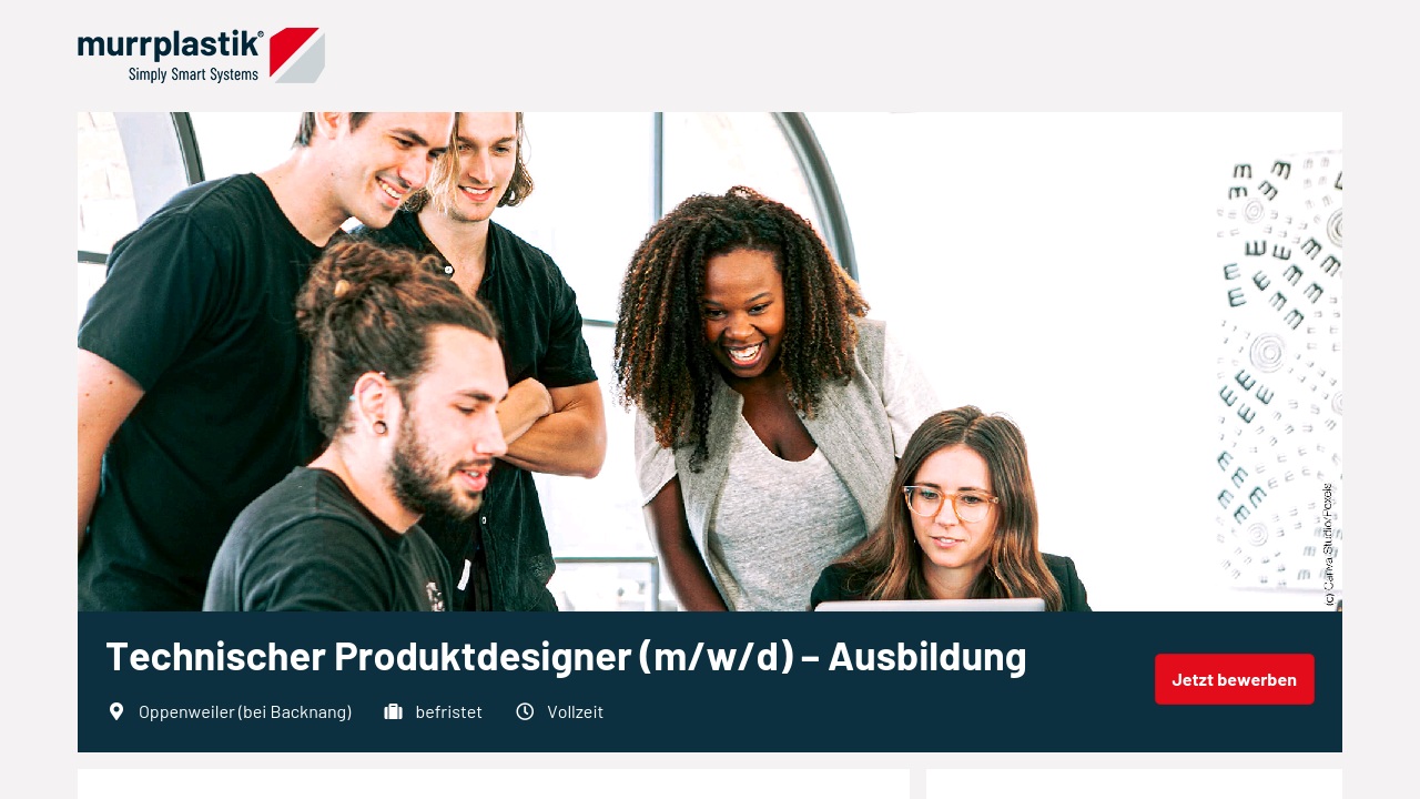 Ausbildung Technischer Produktdesigner (m/w/d)